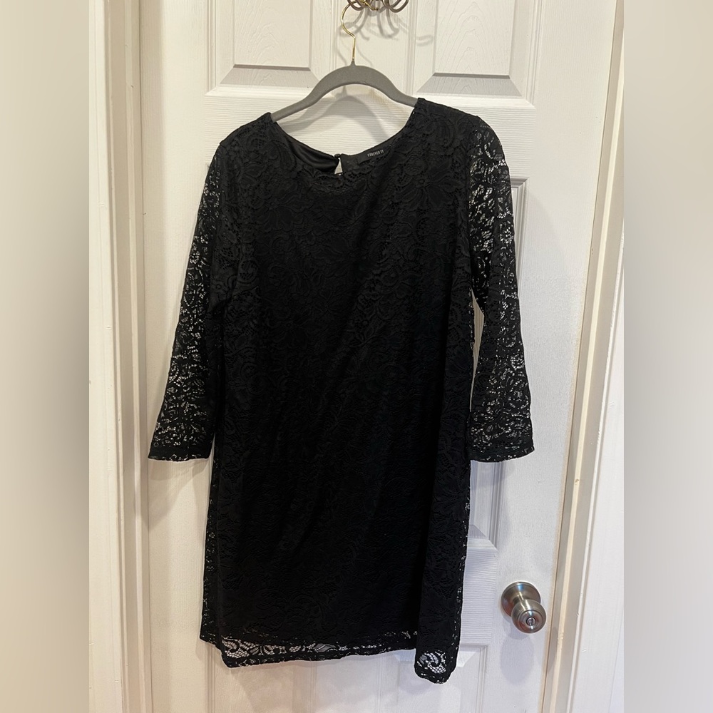 Black lace dress